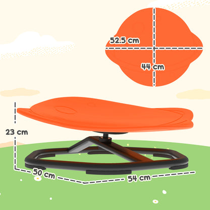 Planet-Shaped Kids Swivel Chair, Sensory Spinning Chair, Orange