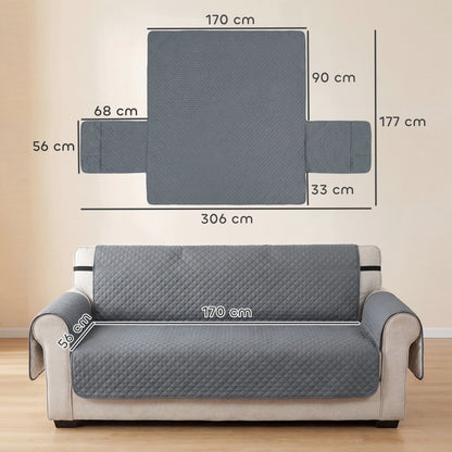 Waterproof Sofa Cover 3 Seater, Soft Couch Cover for Dogs Cats Pets