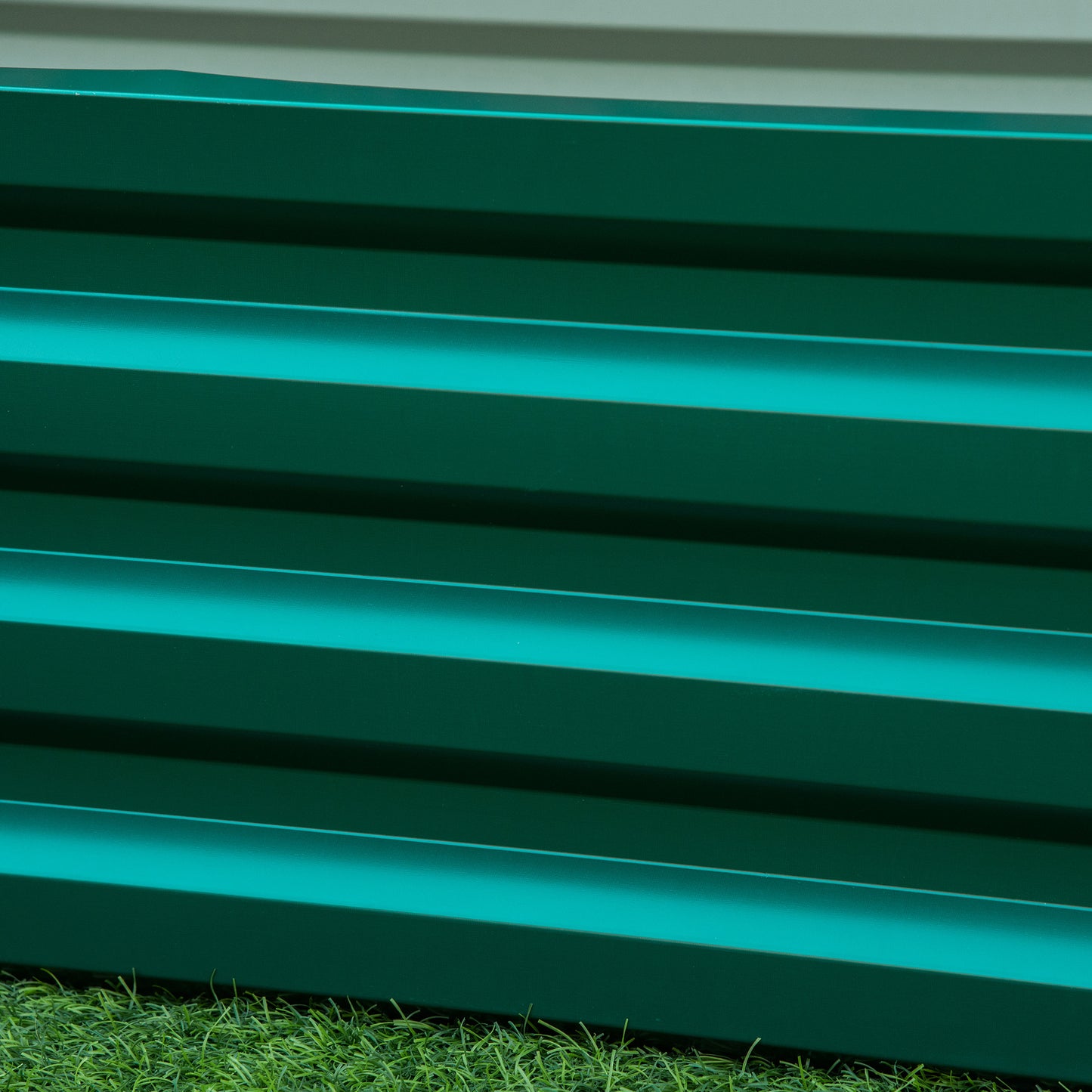 Raised Garden Bed Elevated Planter Box for Flowers Green