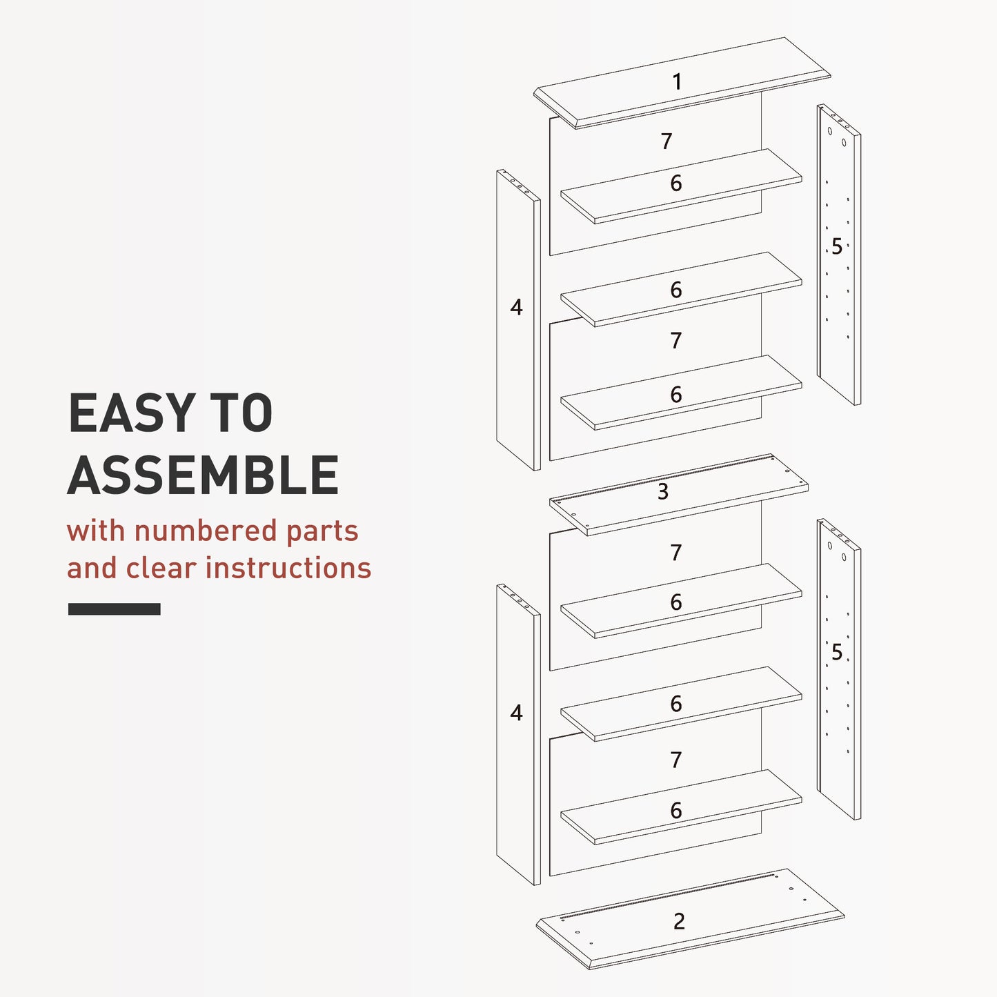 CD Storage Unit DVD Tower Blu-ray Storage Shelf for Living Room Grey