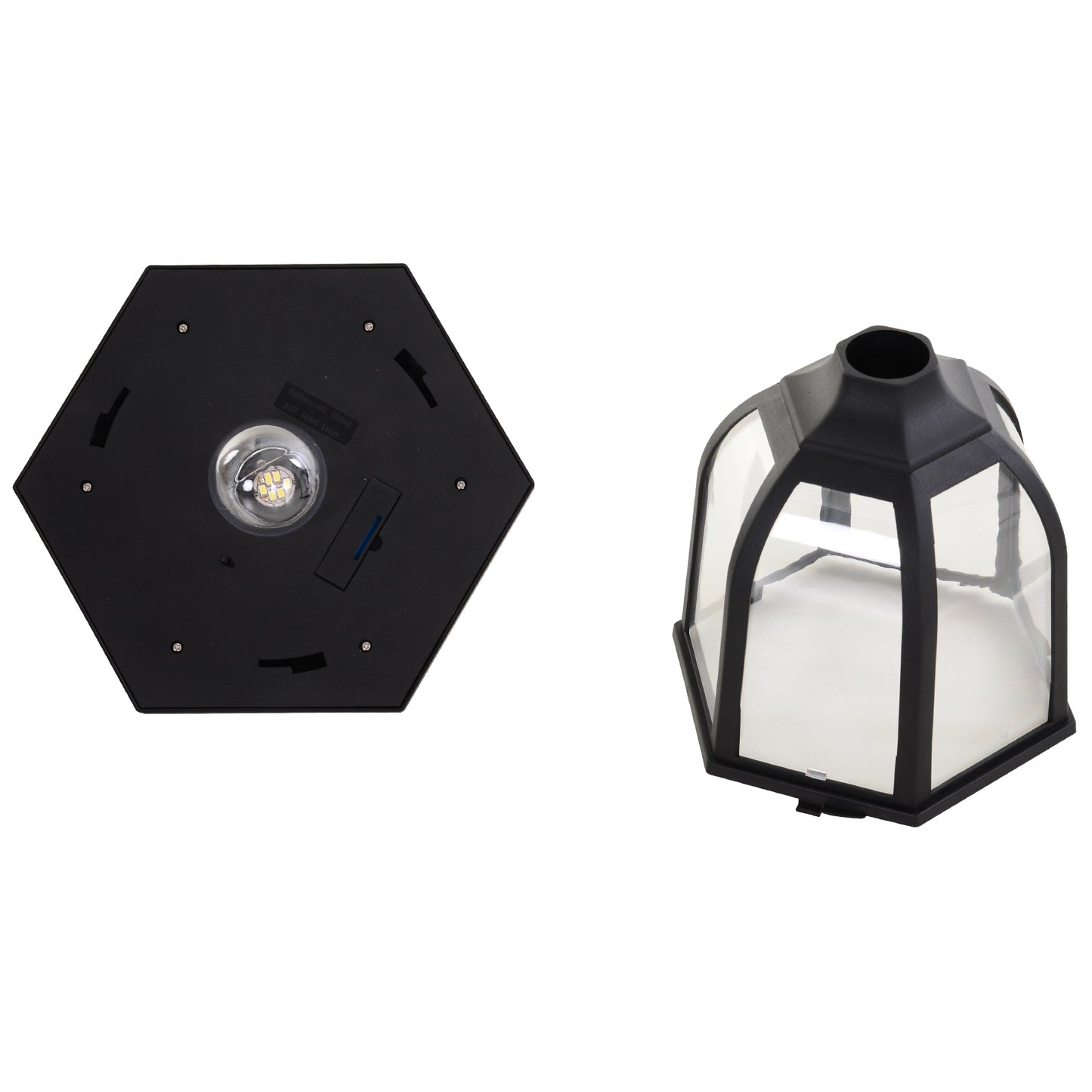 Solar Powered LED Sensor Lamp Post