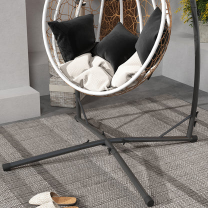 Hammock Chair Stand, Steel Frame Hammock Stand Only, Black