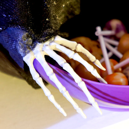 Animated Halloween Skeleton Candy Dish for Party Decoration
