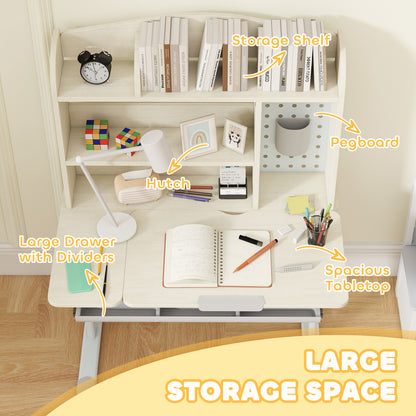 Kids Desk, Study Desk for Kids Height Adjustable with Tilt-Desktop