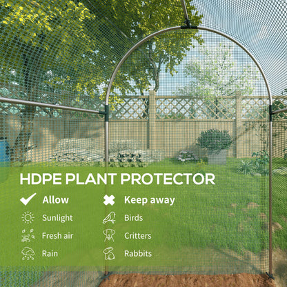 Fruit Cage, Plant Protection Tent, 1.2 x 2.4 x 1.9m, Green