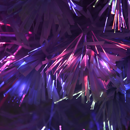 2.5FT Prelit Artificial Tabletop Christmas Tree w/ Fibre Optics for Desk