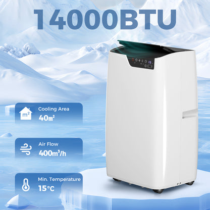 Portable Air Conditioner 14000 BTU, 4-in-1 Air Conditioning Unit