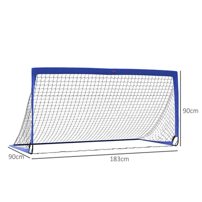 Football Goal Folding Outdoor with All Weather Net Teens Adults 6'x3'
