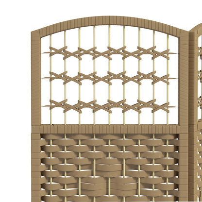 3 Panel Folding Room Divider, Freestanding Privacy Screen, Natural