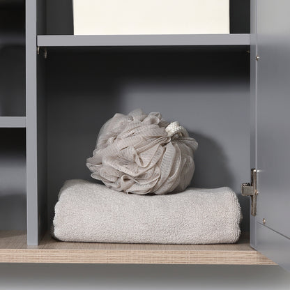 Bathroom Mirror Cabinet Storage Organizer with Open Inside Shelves