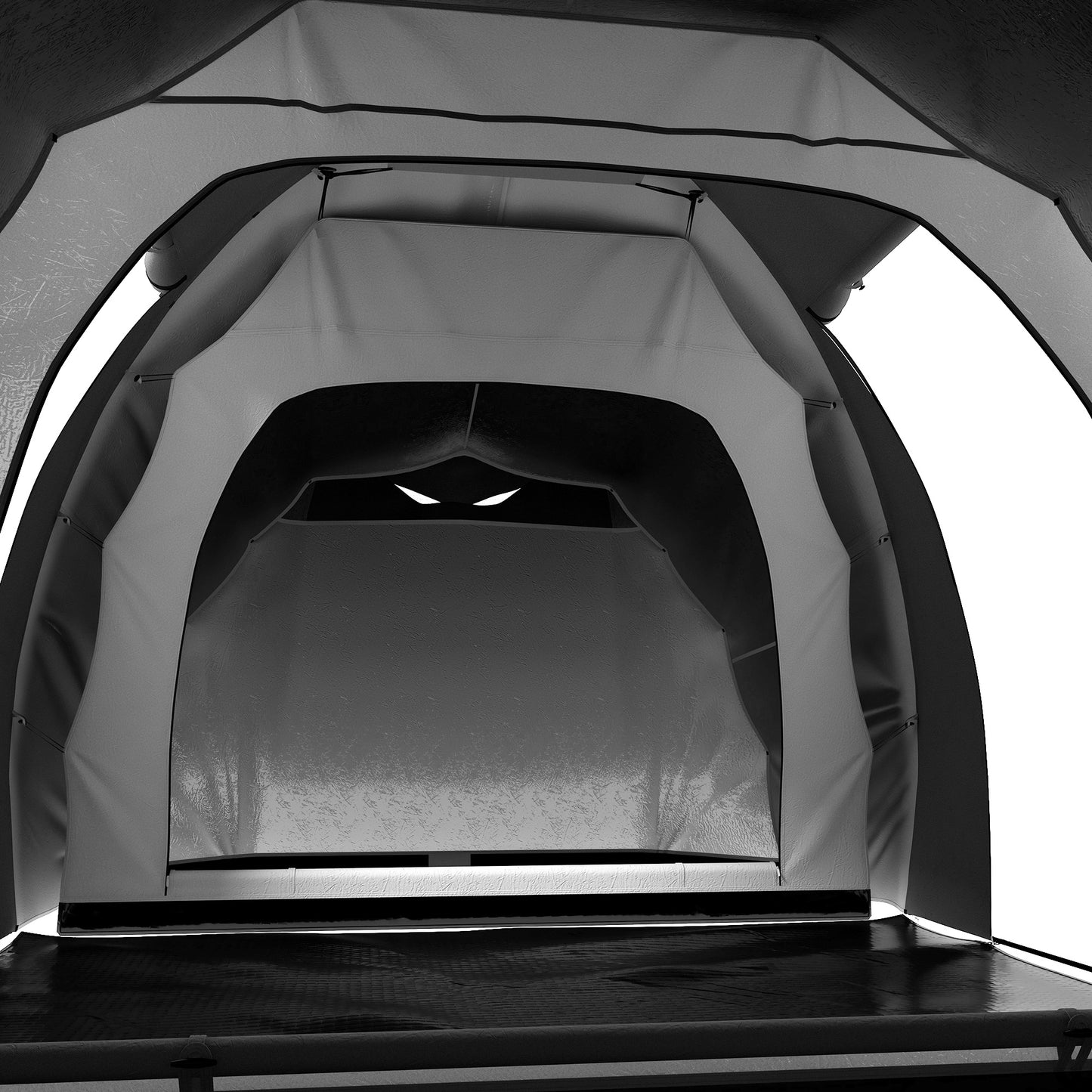 4-6 Man Tunnel Tent Camping Tent with 2 Bedroom, Vestibule, Bag, 2000mm Waterproof, UV50+ for Fishing, Hiking, Festival