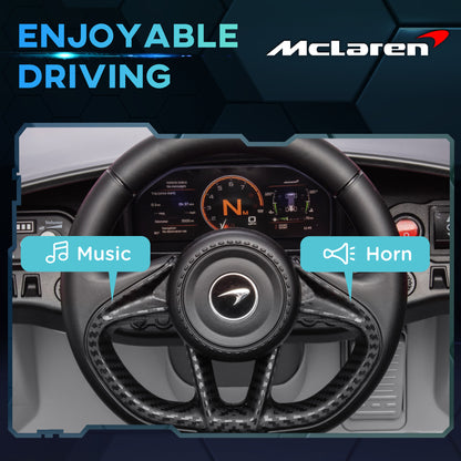 McLaren 765LT Licensed 12V Kids Ride on Car w/ MP3 Music Grey