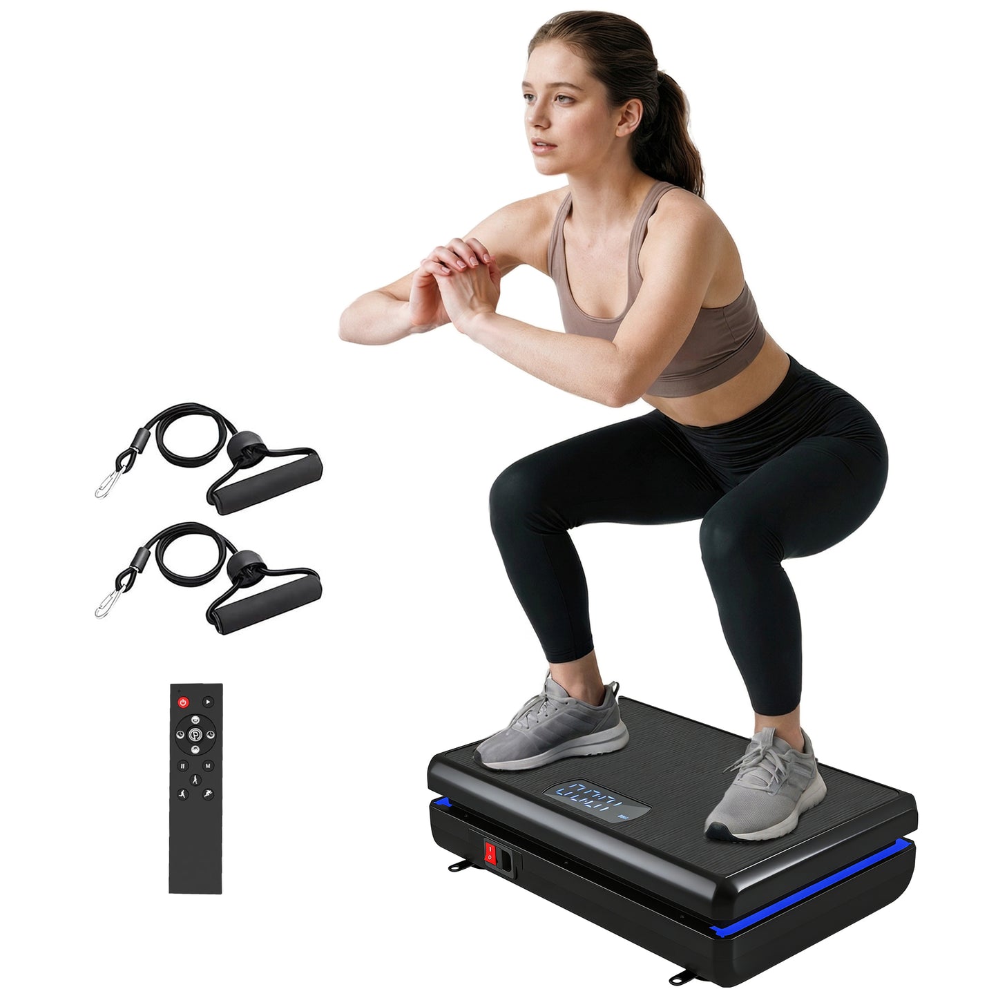 Vibration Plate Exercise Machine with 120 Speed Levels, 5 Programs