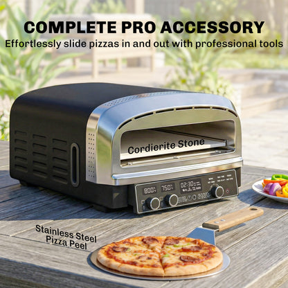 Outdoor Pizza Oven Dual Heating Control 37 cm