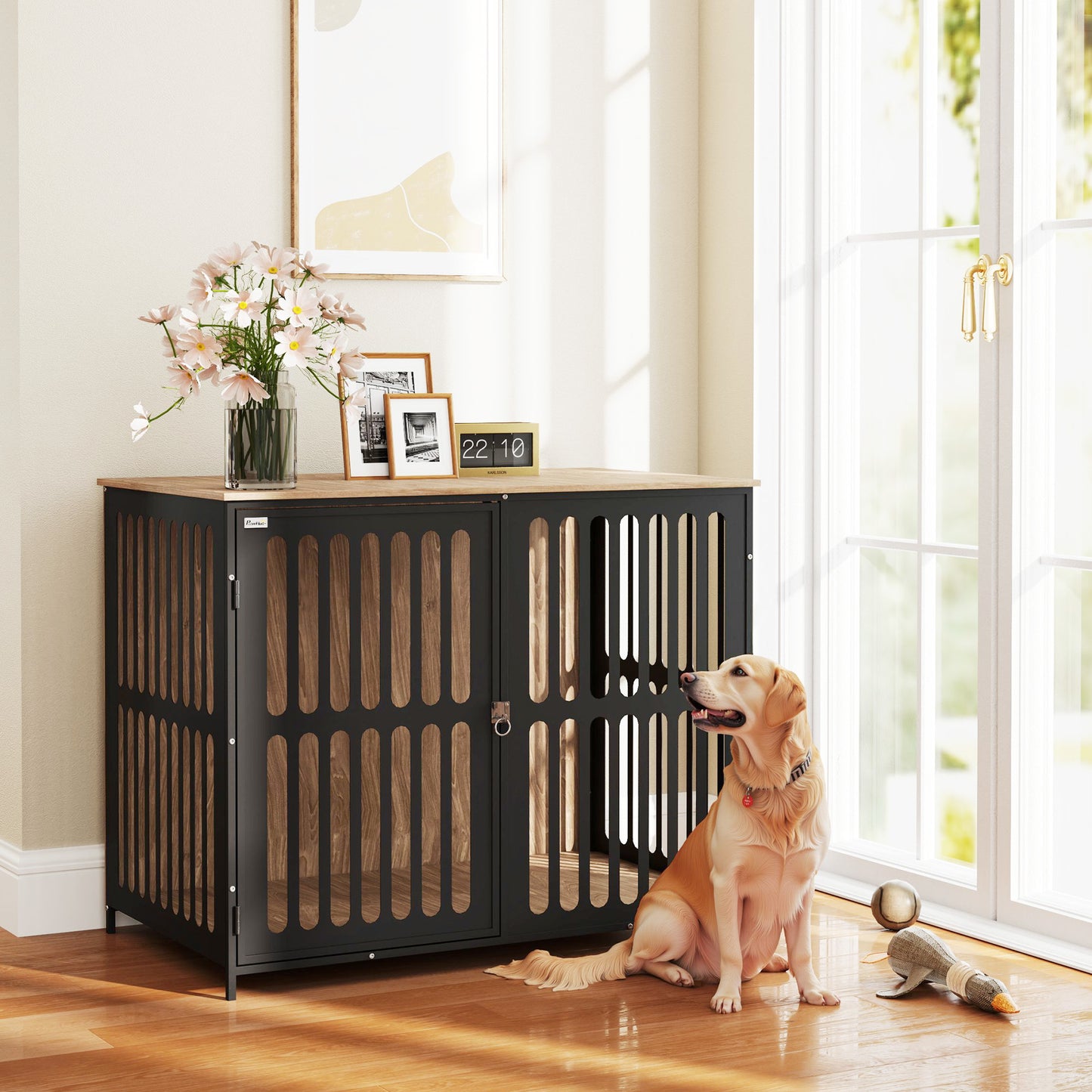 Cat Litter Box Enclosure, Litter Box Furniture, Walnut Brown