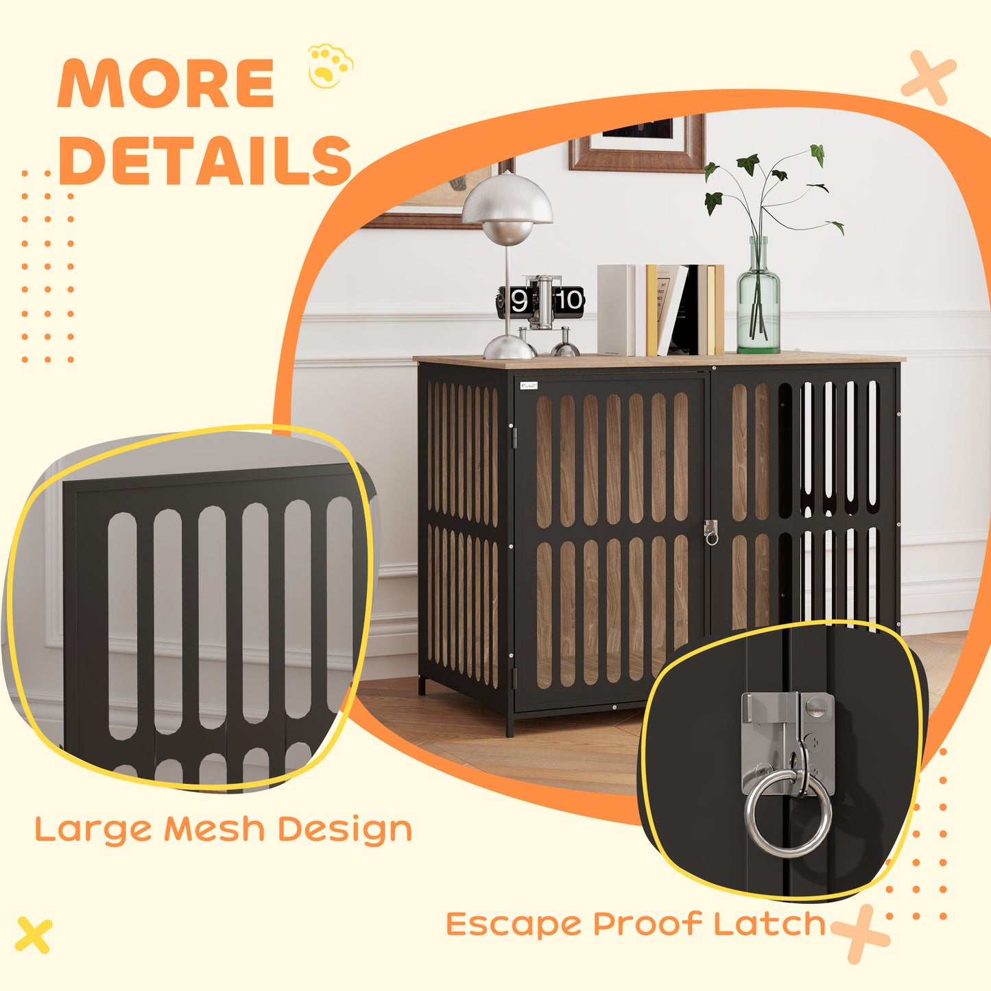 Cat Litter Box Enclosure, Litter Box Furniture, Walnut Brown