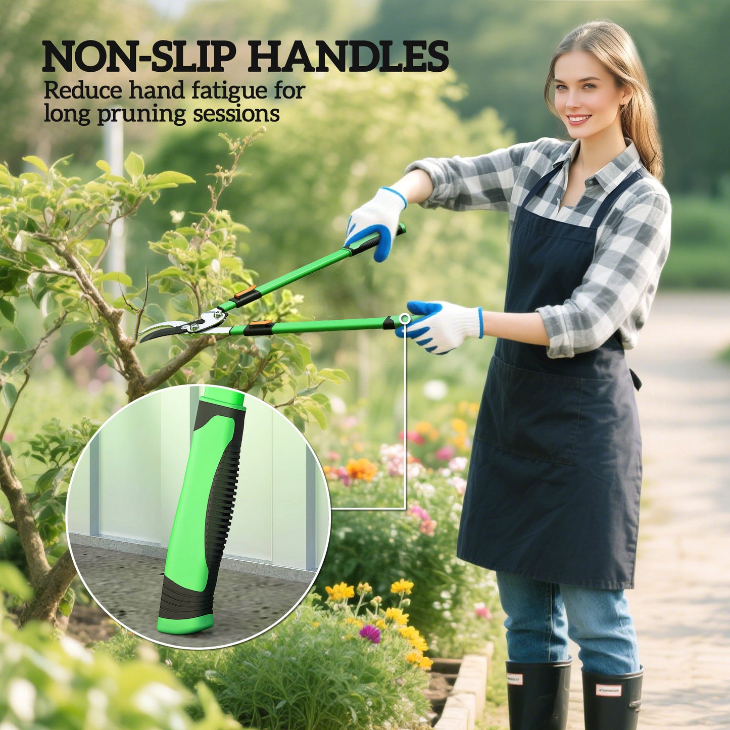Telescopic Bypass Loppers, 64.5-90 cm Extendable Garden Loppers