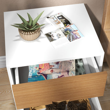 Bedside Table with 2 Drawers for Bedroom, Living Room
