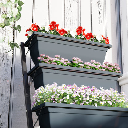5-Tier Raised Garden Bed, Ladder Planter with 5 Removable Boxes