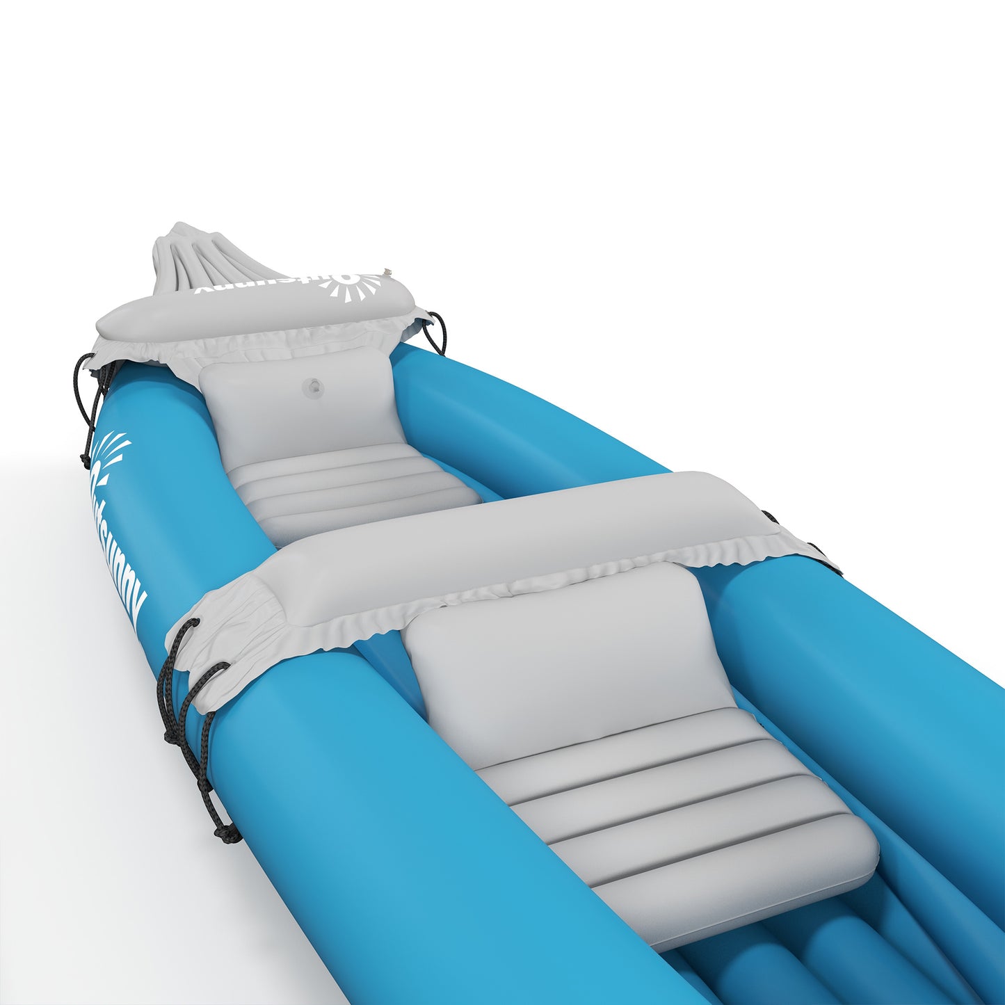 Inflatable Kayak Two-Person Inflatable Boat w/ Air Pump, Blue