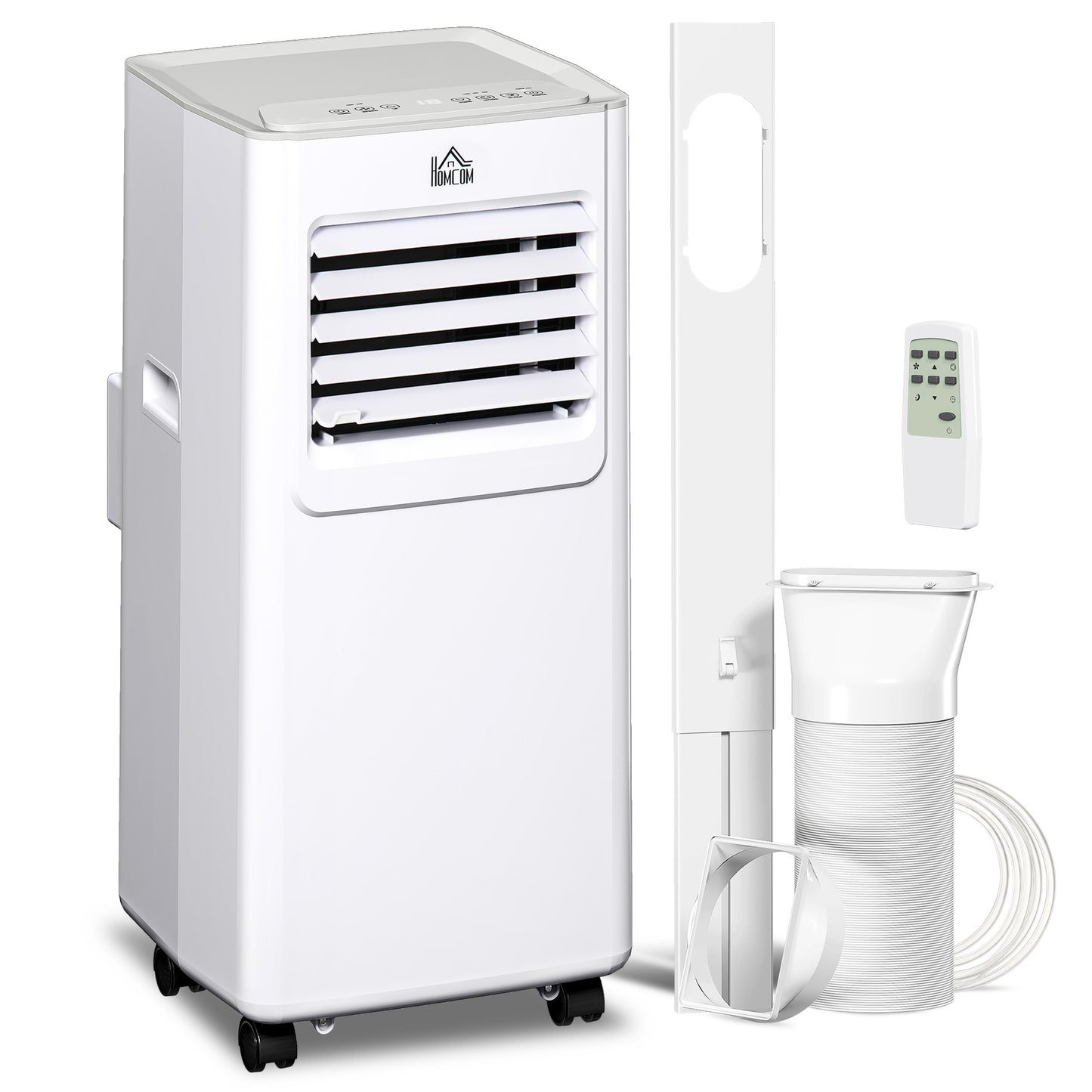 7000 BTU Mobile Air Conditioner Indoor Portable AC Unit w/ RC, White