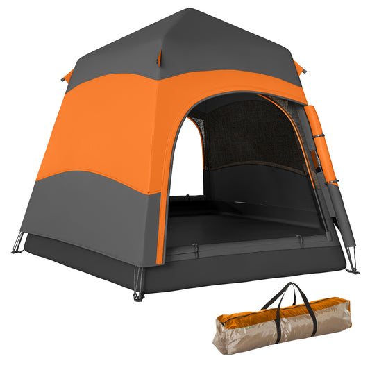 Double Layer Pop Up Tent with Rainfly, Portable Camping Shelter