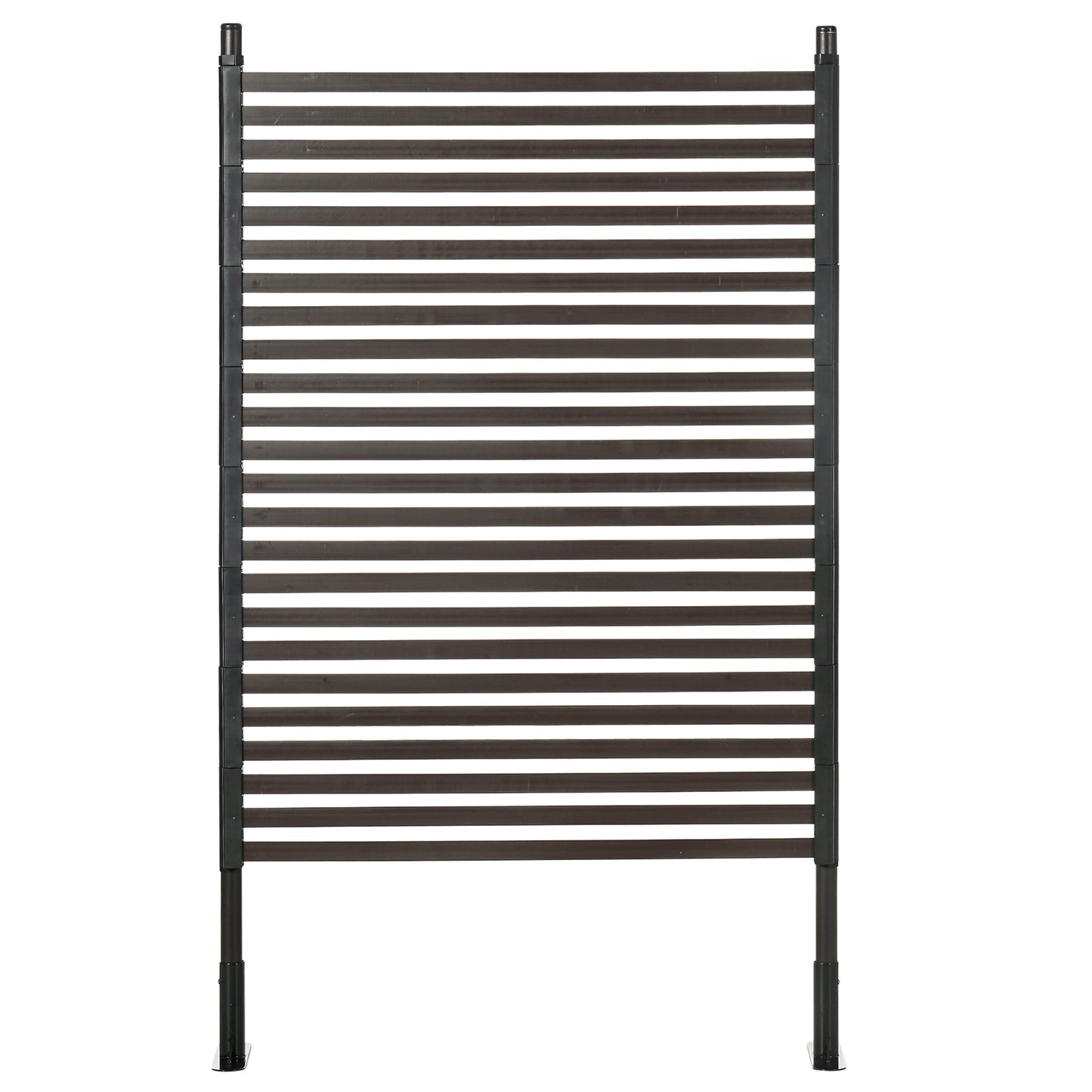 Garden Fence with 2 Standing Ways, Metal Animal Barrier Fence