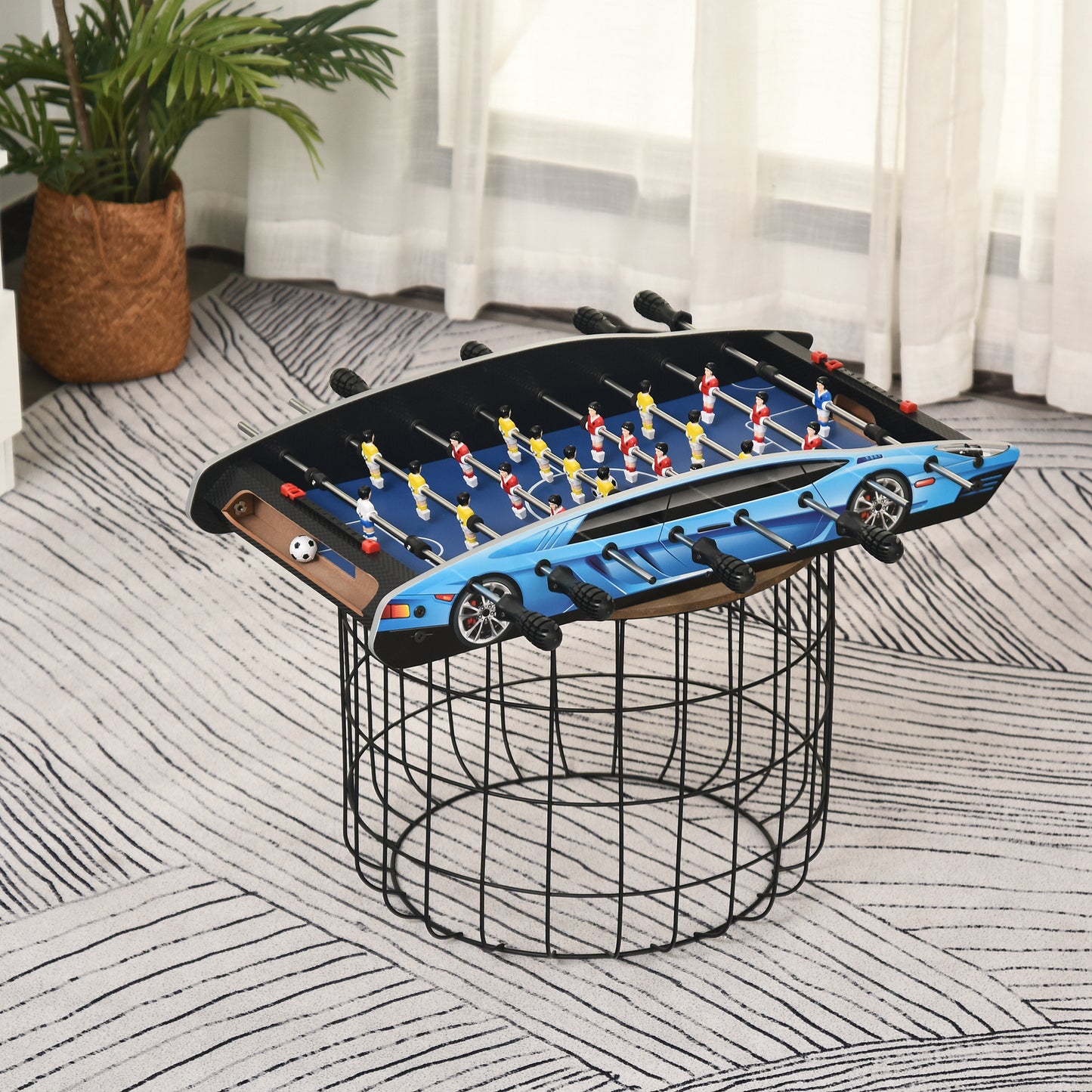 2ft Foosball Table Arcades Competition Sized for Kids, Adults, Indoor