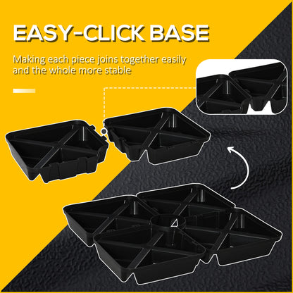 4 Pcs Parasol Umbrella Base Sand Filled Up to 80kg for Banana Hanging
