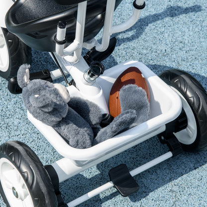 6 in 1 Kids Tricycle w/ Removable Handle for 1.5+ year, Blue