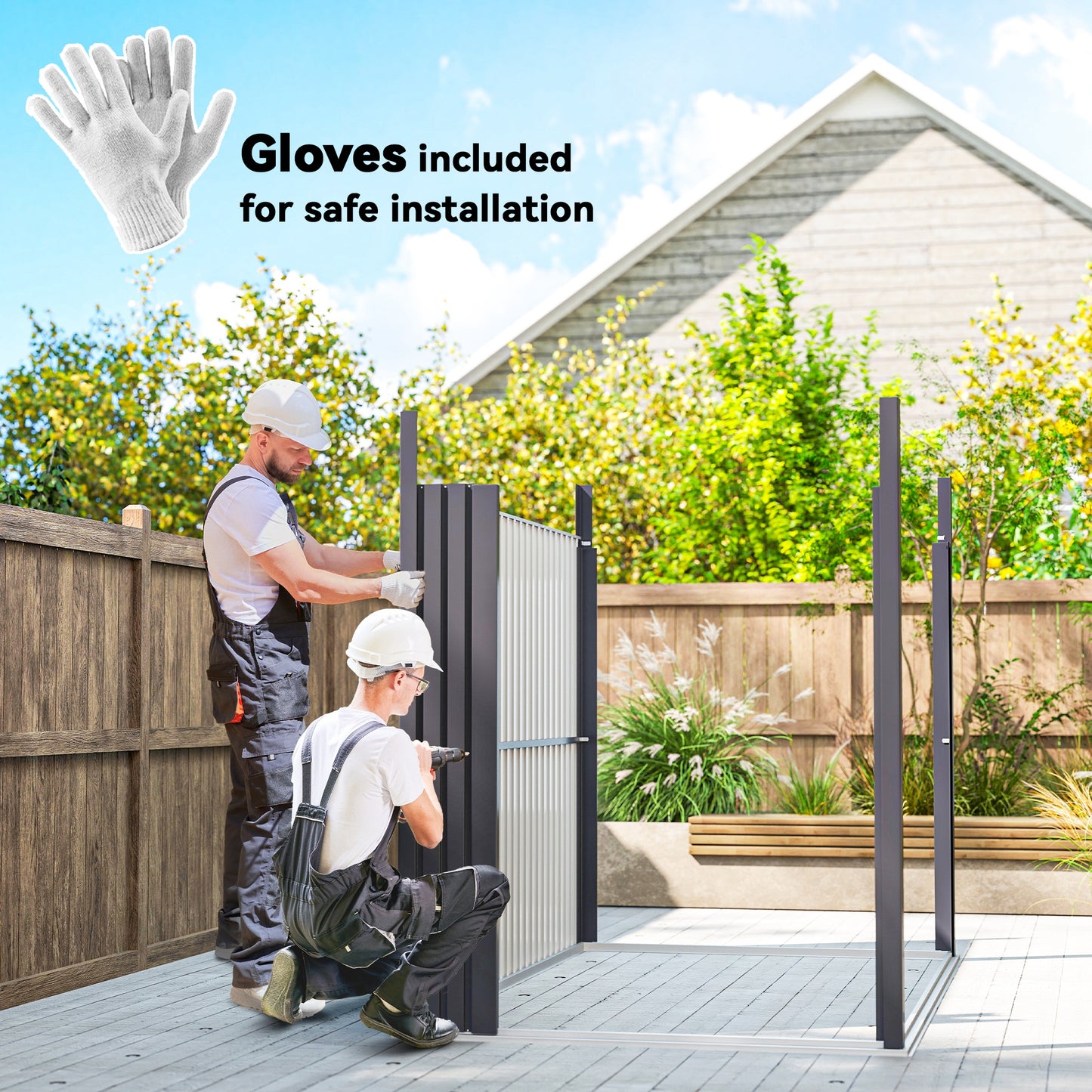 5.3 x 8.5ft Galvanised Steel Garden Shed with Roof Windows