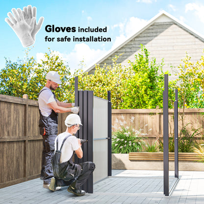 5.3 x 8.5ft Galvanised Steel Garden Shed with Roof Windows