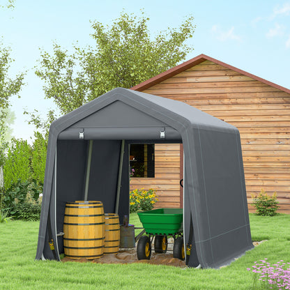 Outdoor Garden Storage Shed Waterproof Bike Tent  w/ Zipper Doors