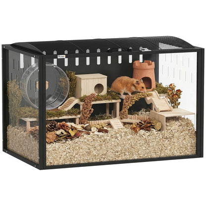 Hamster Cage Steel Acrylic Rat Cage with Openable Top