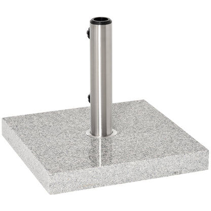 25KG Umbrella Base Parasol Holder Outdoor Wheel Marbel Lawn Garden