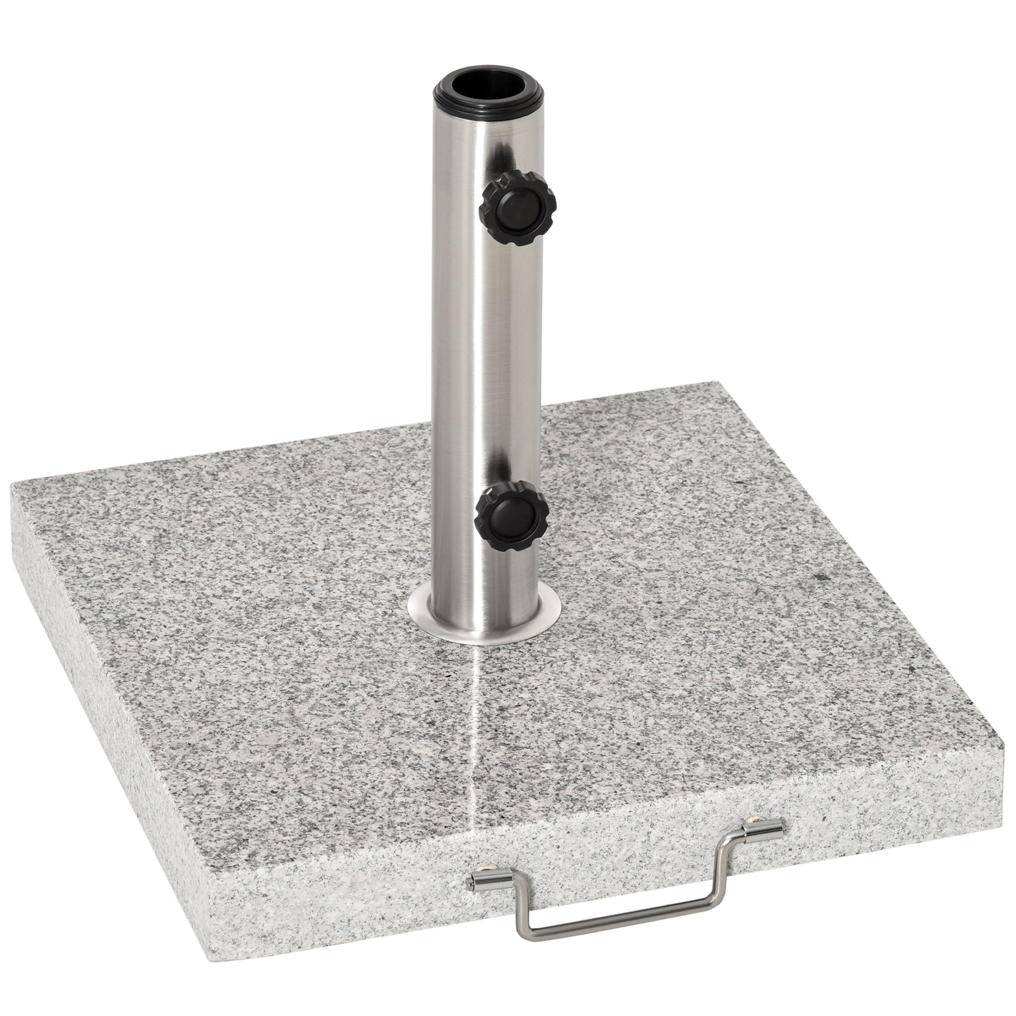 25KG Umbrella Base Parasol Holder Outdoor Wheel Marbel Lawn Garden