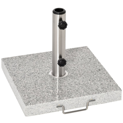 25KG Umbrella Base Parasol Holder Outdoor Wheel Marbel Lawn Garden