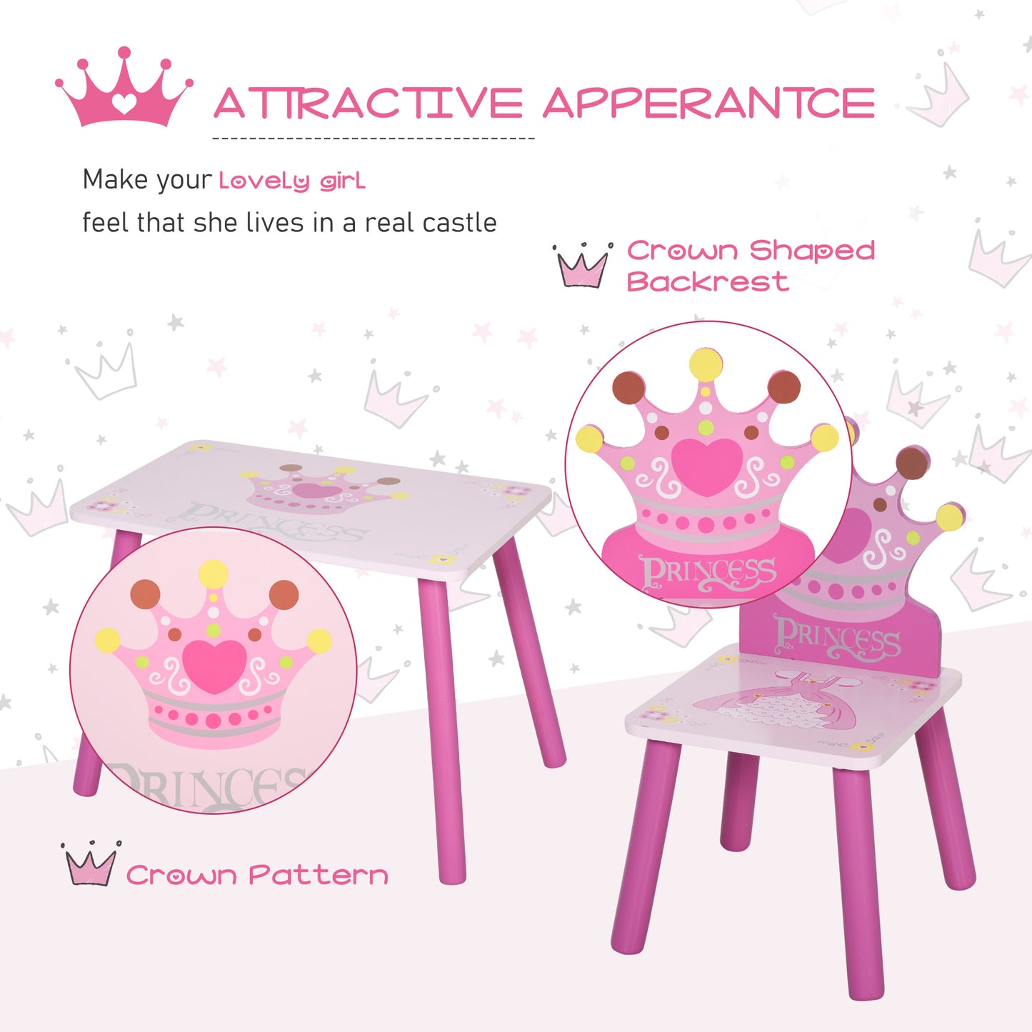 Kids Table and Chair Set