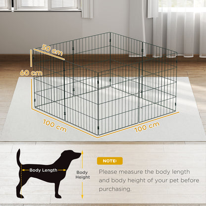 8 Panel Pet Pen, Dog Playpen for Puppies, 60 cm Height
