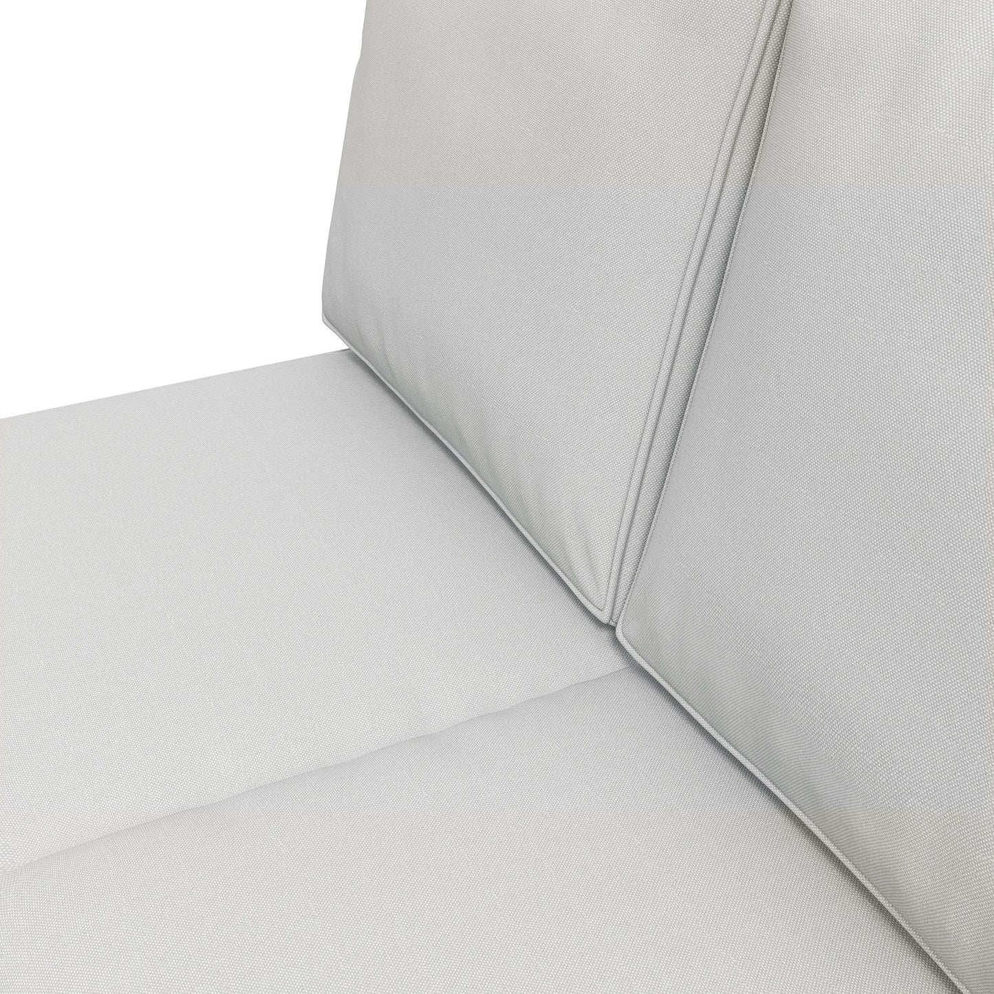 3-Piece Back and Seat Cushion Pillows Replacement, Patio Chair Cushions Set for Indoor Outdoor, Grey