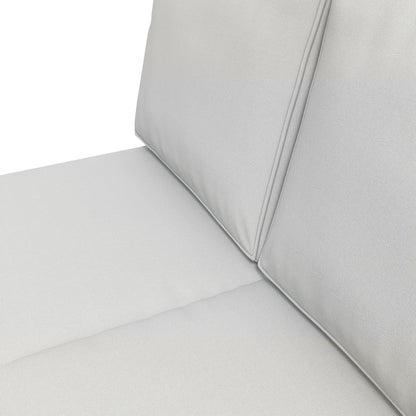 3-Piece Back and Seat Cushion Pillows Replacement, Patio Chair Cushions Set for Indoor Outdoor, Grey