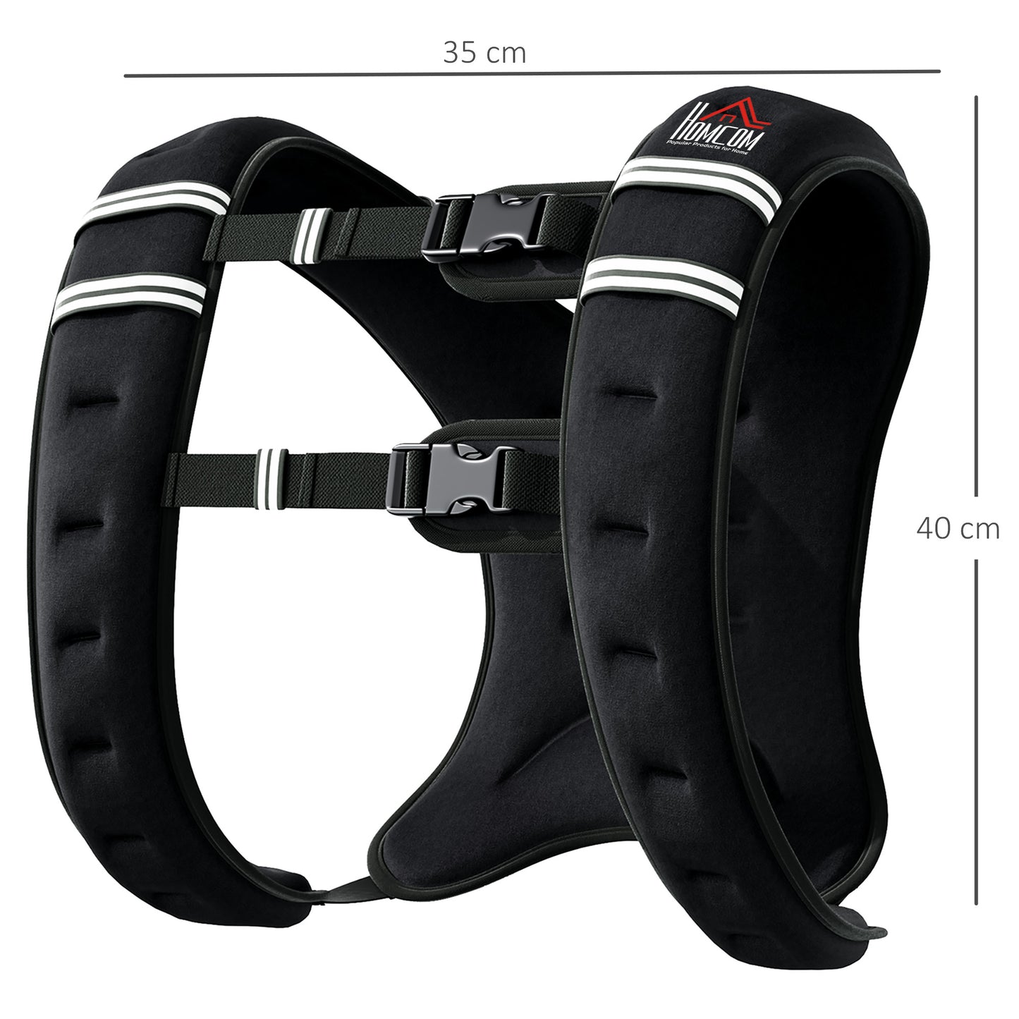 5KG Weighted Vest with Adjustable Straps, Pocket, Reflective Strips