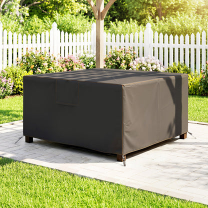 Garden Furniture Cover, 420D Waterproof, 125 x 125 x 74 cm, Black