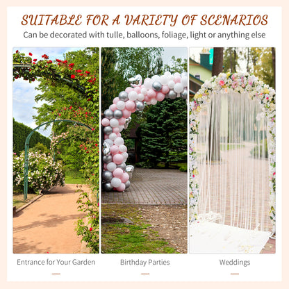 Garden Arch Arbor for Decorative Climbing Plants Lawn Garden