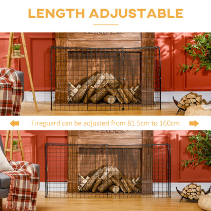 Fireguard Fire Safe Guard Extending Fireplace Wire Mesh Screen Cover