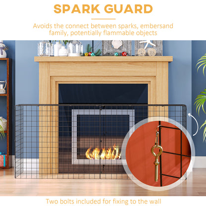 Fireguard Fire Safe Guard Extending Fireplace Wire Mesh Screen Cover