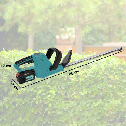 Cordless Hedge Trimmer with Brushless Motor, Blue