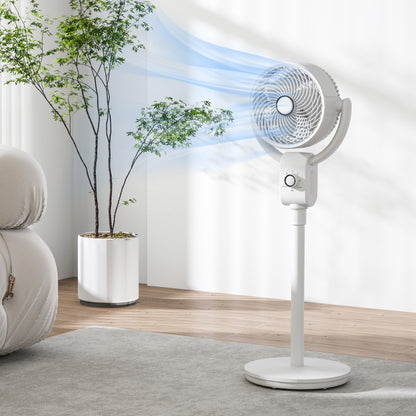 Pedestal Fan, Air Circulation Fan with Oscillating, Tilt, for Home