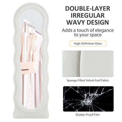 Full Length Mirror, Standing, Leaning or Wall Mirror, White