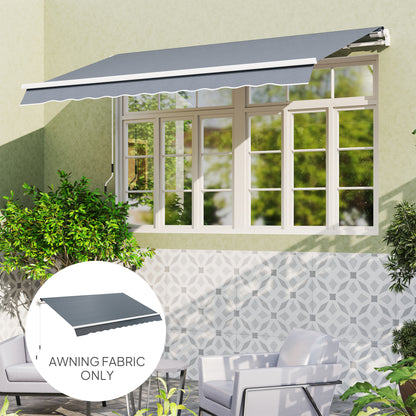 Replacement Canopy for 3 x 2.5 m Awning (Fabric Only), Grey